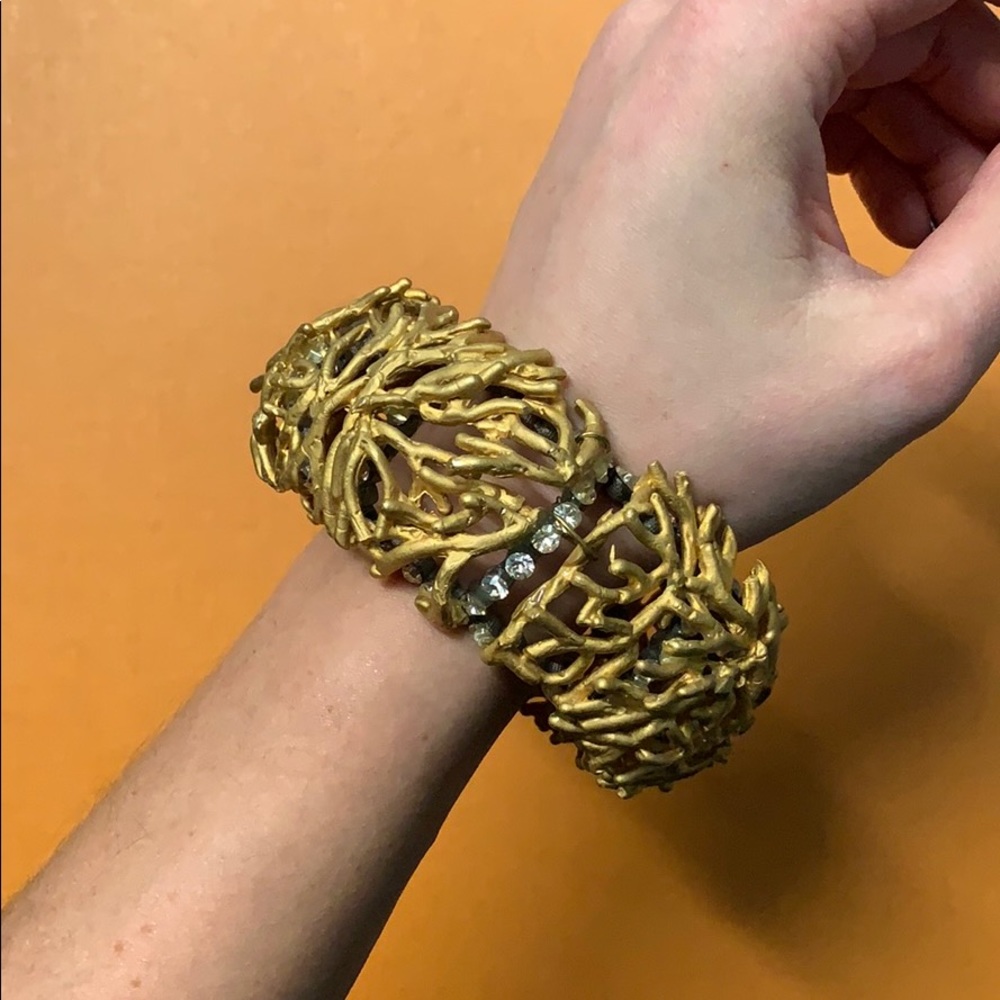 Valentino Gold Coral Cuff
